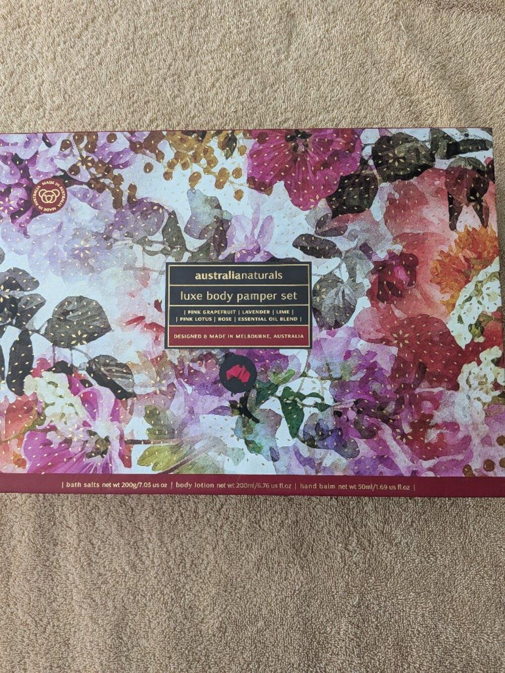 australianaturals luxe body pamper set   NWT